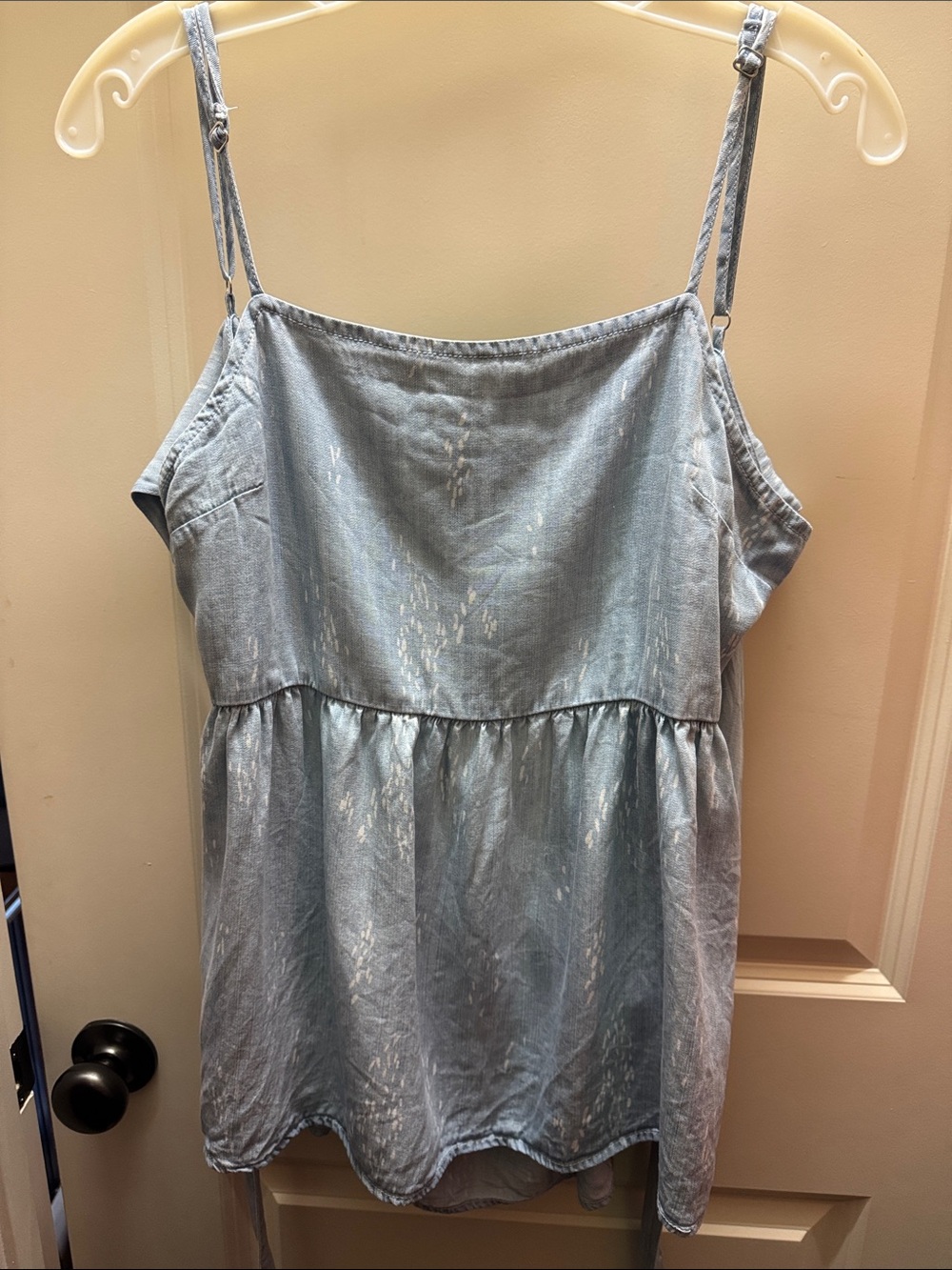 Altar'd State Chambray Tank with Cutest Tie Back